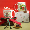 Christmas Mug with Ribbon Lid