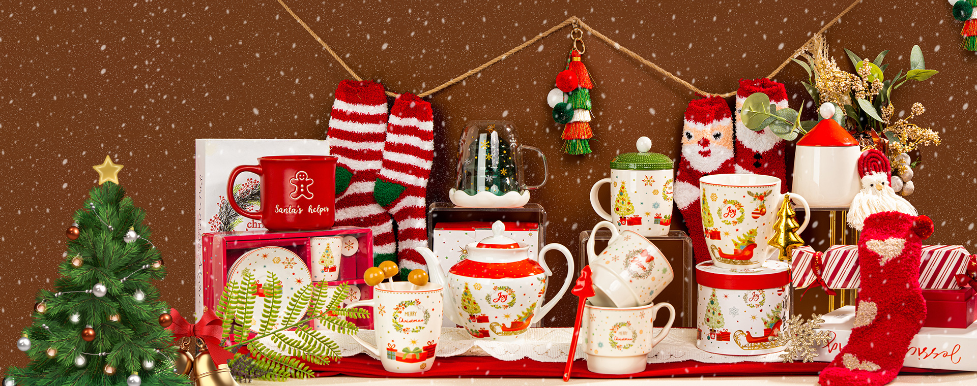 Holiday gift collection banner