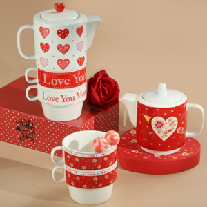 Stacking tea for two set