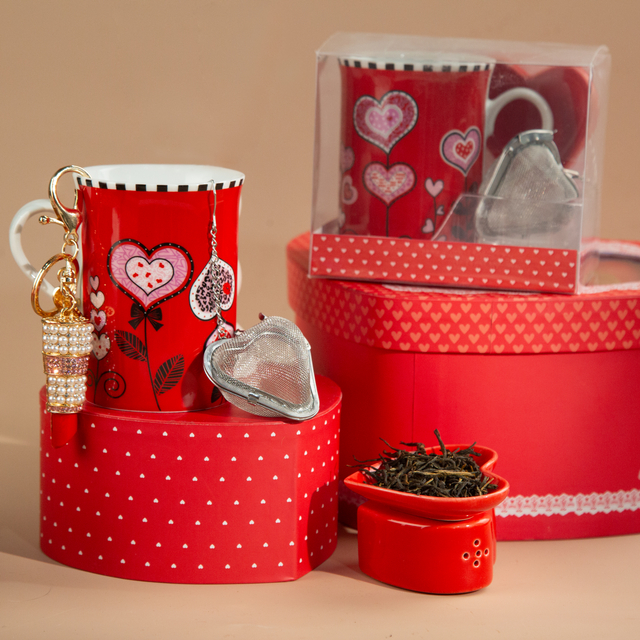 Valentine’s Day Heart-Shaped Tea Set