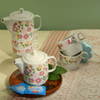 Colorful spring tea for two set