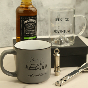 Adventure Mug; Extra Loud Whistle; Camping Flatware