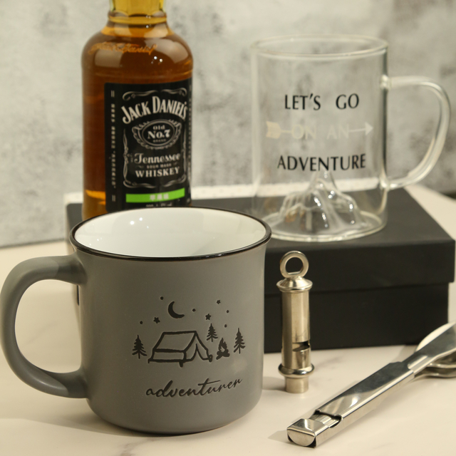 Adventure Mug; Extra Loud Whistle; Camping Flatware