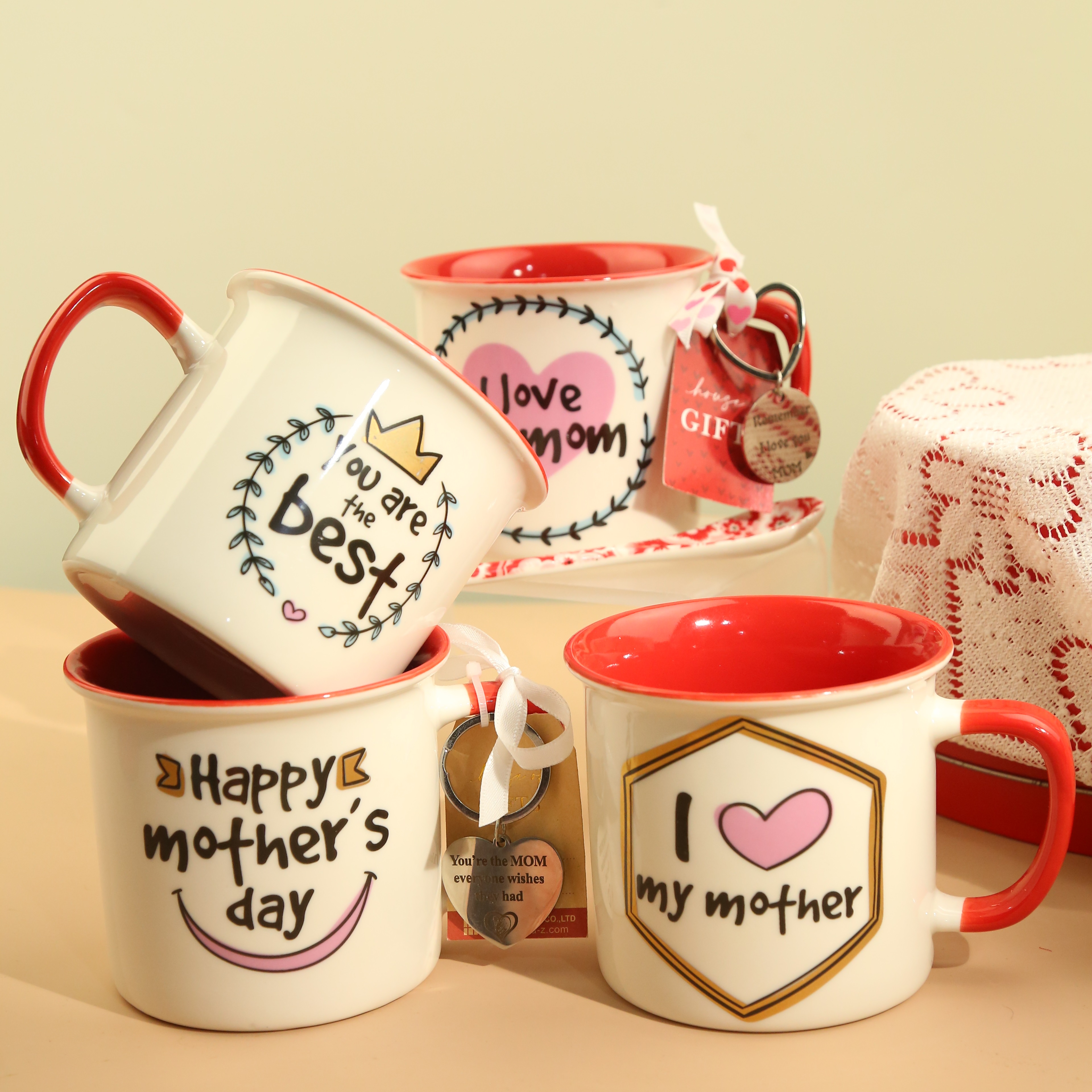 Happy mother’s day mug plus keychain