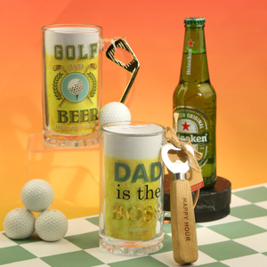 Golf Beer Mug Plus Bottle Opener