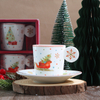 Christmas Coffee Cup with Christmas Bulbs Handle