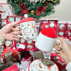 Christmas “sweater Hat” Mug Festive with Lid And Stirrer Stick Set
