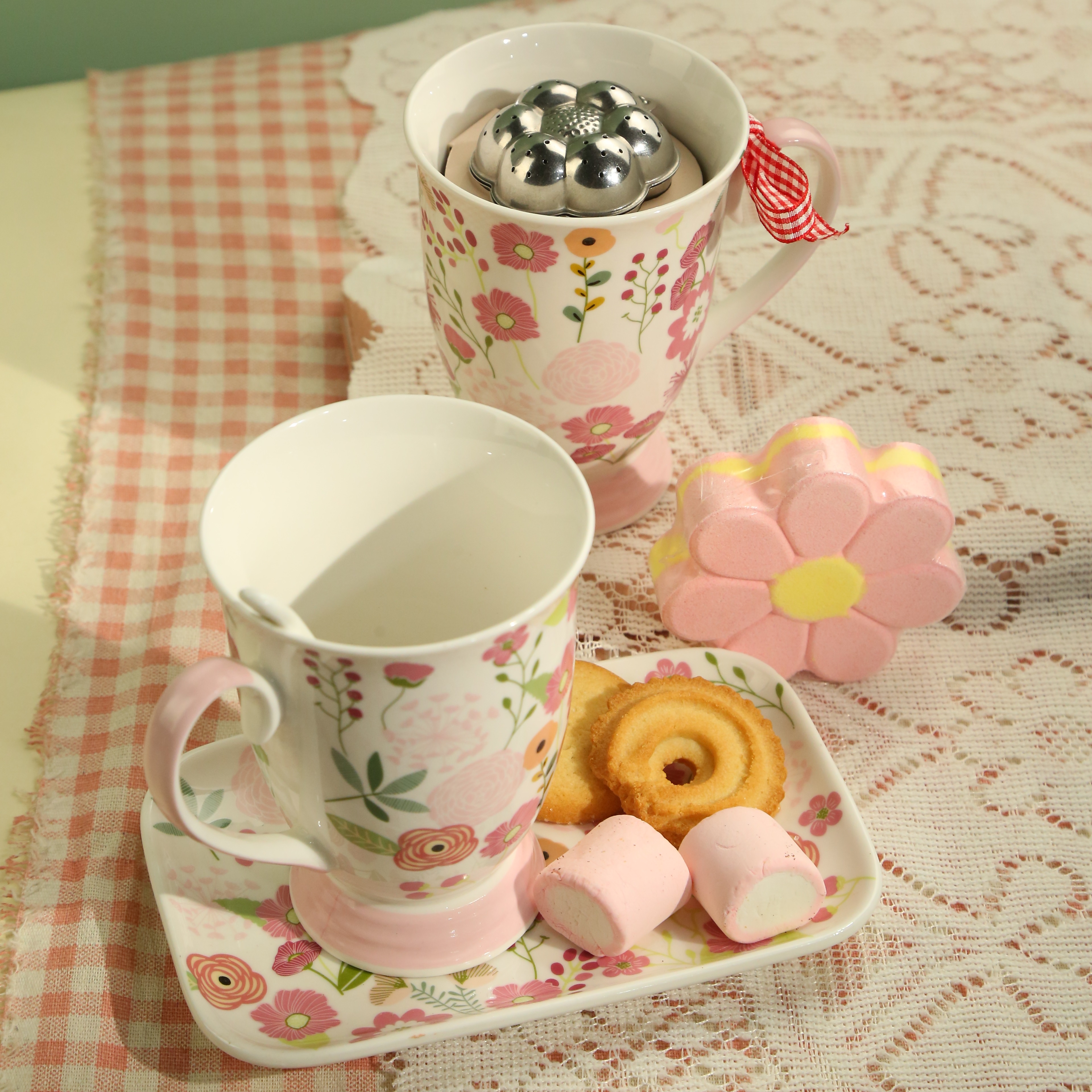  Colorful spring tea for two set 1