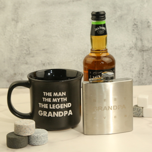 Camper Mug &Hip Flask: Adventure in Every Sip!