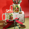 Christmas Mug with Ribbon Lid