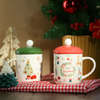 Christmas “sweater Hat” Mug Festive with Lid And Stirrer Stick Set