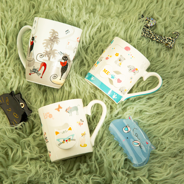 Tea mug with string holder