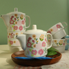 Colorful spring tea for two set